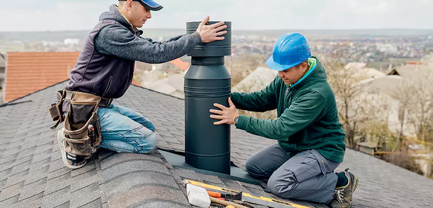 Chimney Flashing Replacement for Storm Damage in Elmwood Park
