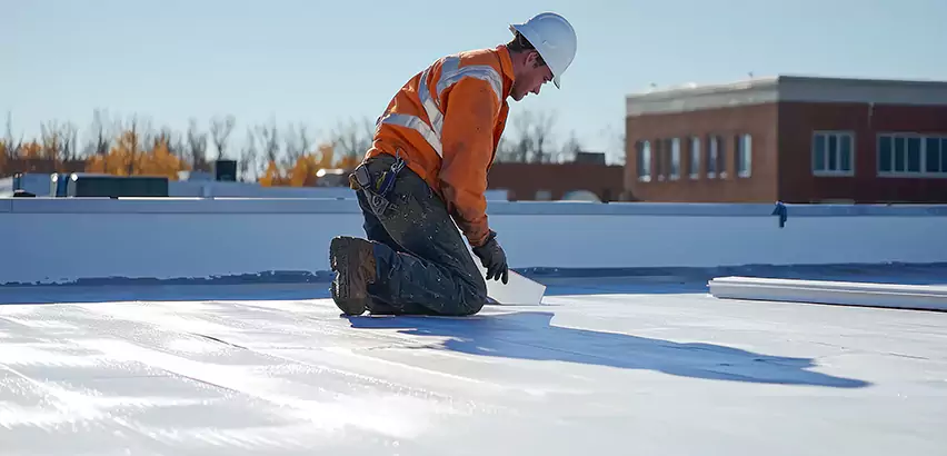 Flat Roof Drain Installation in Elmwood Park