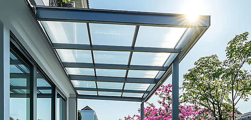 Glass Patio Roof Installation in Elmwood Park